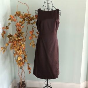 Chocolate Satin Nicole Miller dress